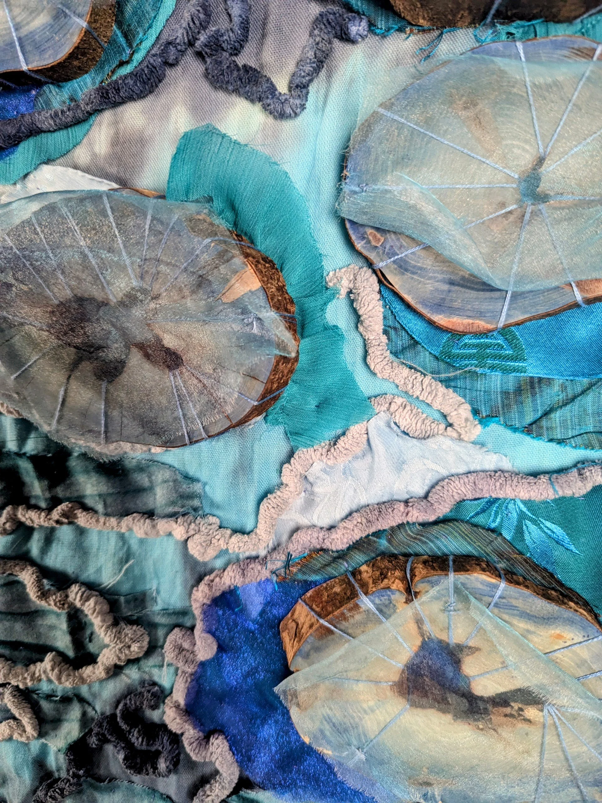 Detail of Fine Art Textile by Lucinda Button