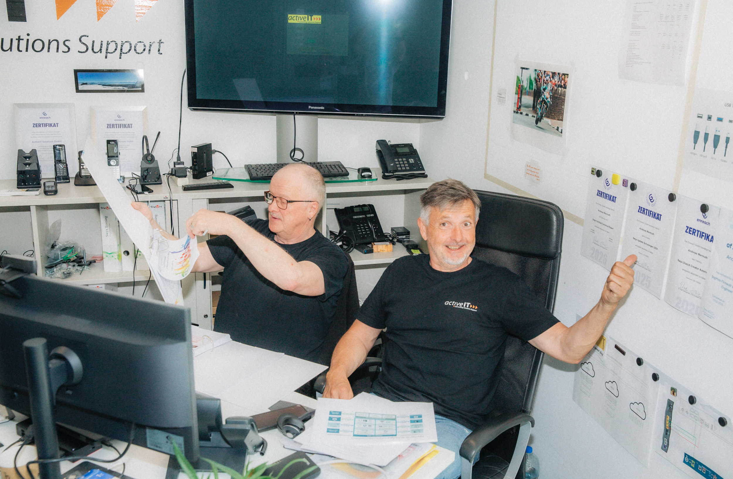 ICT-Gesamtlösung: von Arbeitsplätzen über Cloud bis hin zu Telefonie- und Collaboration-Lösungen.