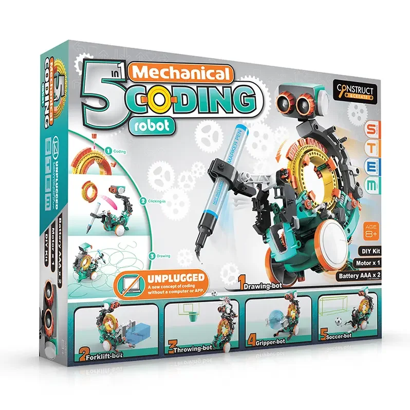 5 in 1 Mechanical Coding Robot