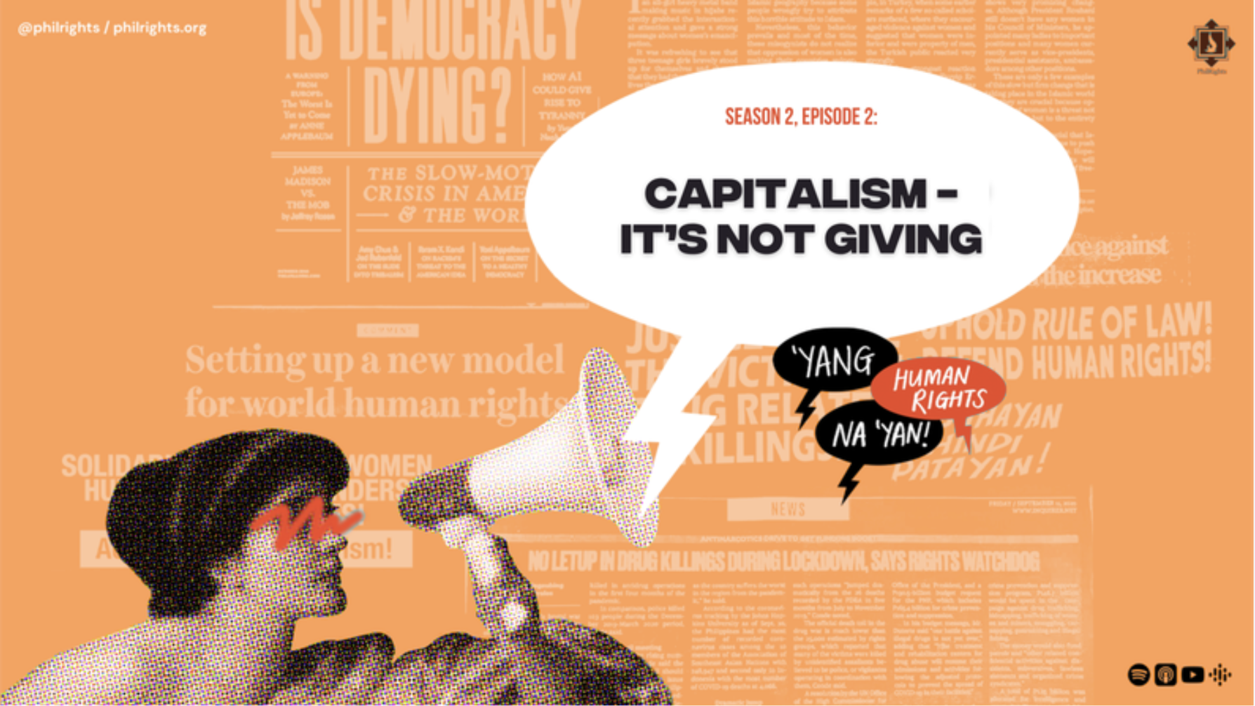 Yang Human Rights Na 'Yan: Capitalism, It's Not Giving