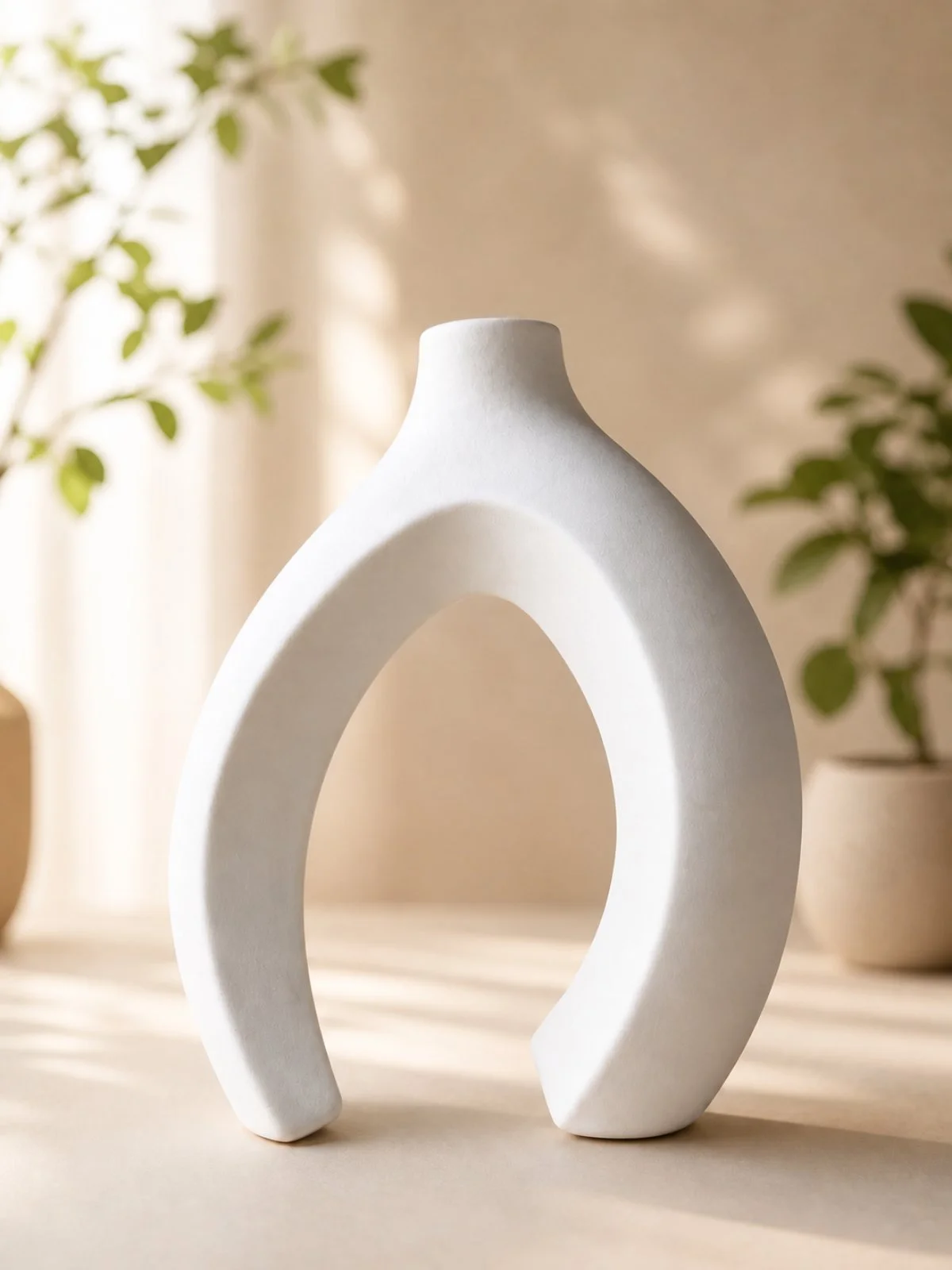 Abstract Ceramic Arch Sculpture