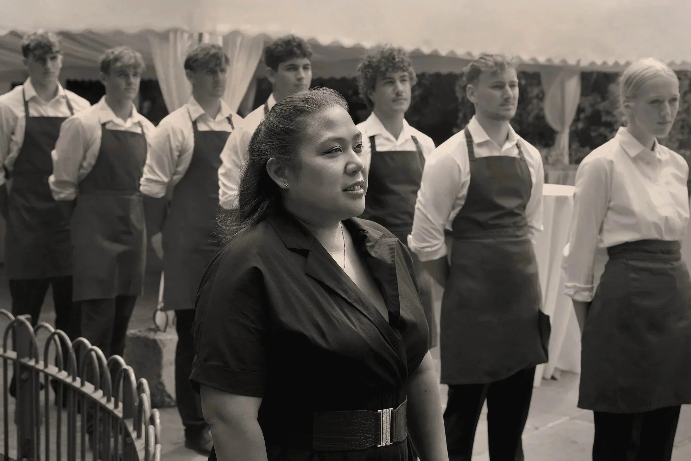 Raquel and her staffing team at The Pump House gallery