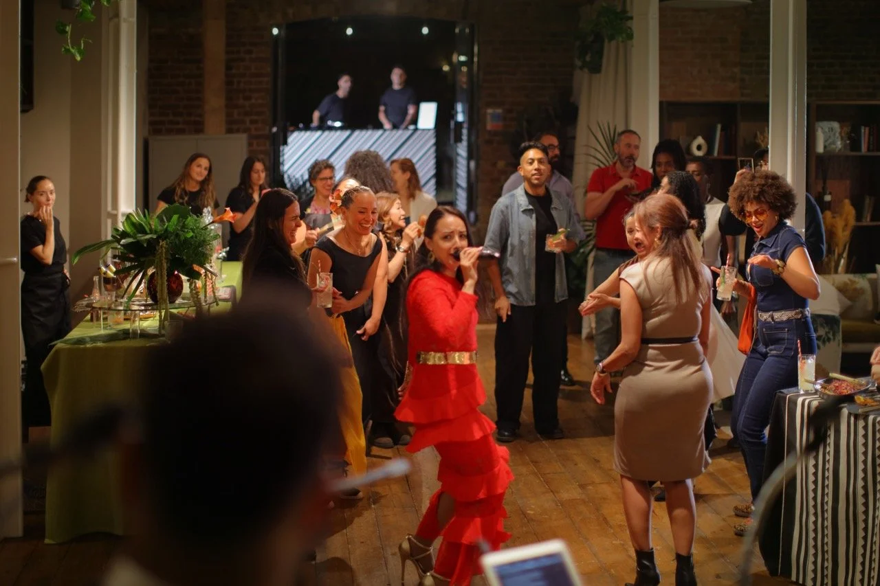 Latin band and guests singing and dancing at Menier Venues