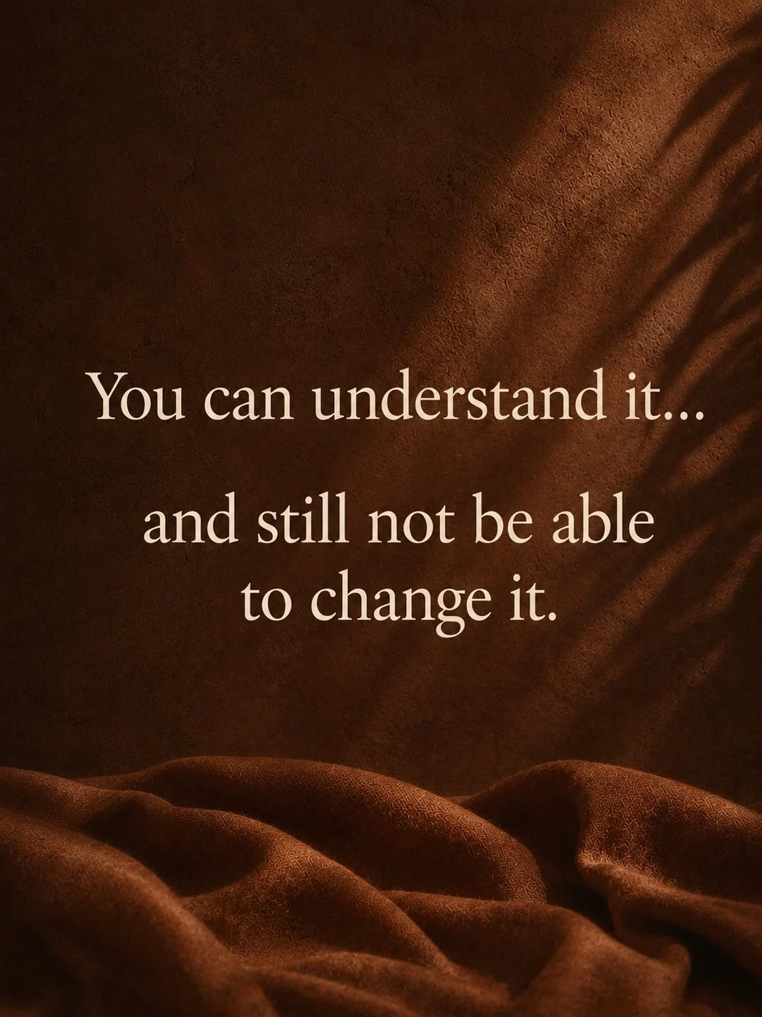 Knowing is one thing.
Changing is another.

The mind can understand the pattern.
The deeper work is learning how to shift it.

Go Deeper. Find Clarity. Feel the Shift.

#sunara #innerwork #selfexploration #lifetransitions #emotionalwellbeing #sutherl