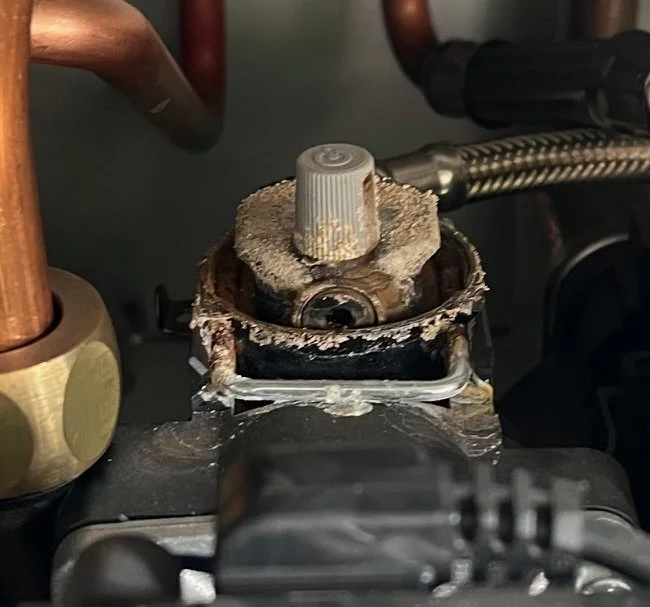 Small water leak from the top of your boiler? Likely an AAV