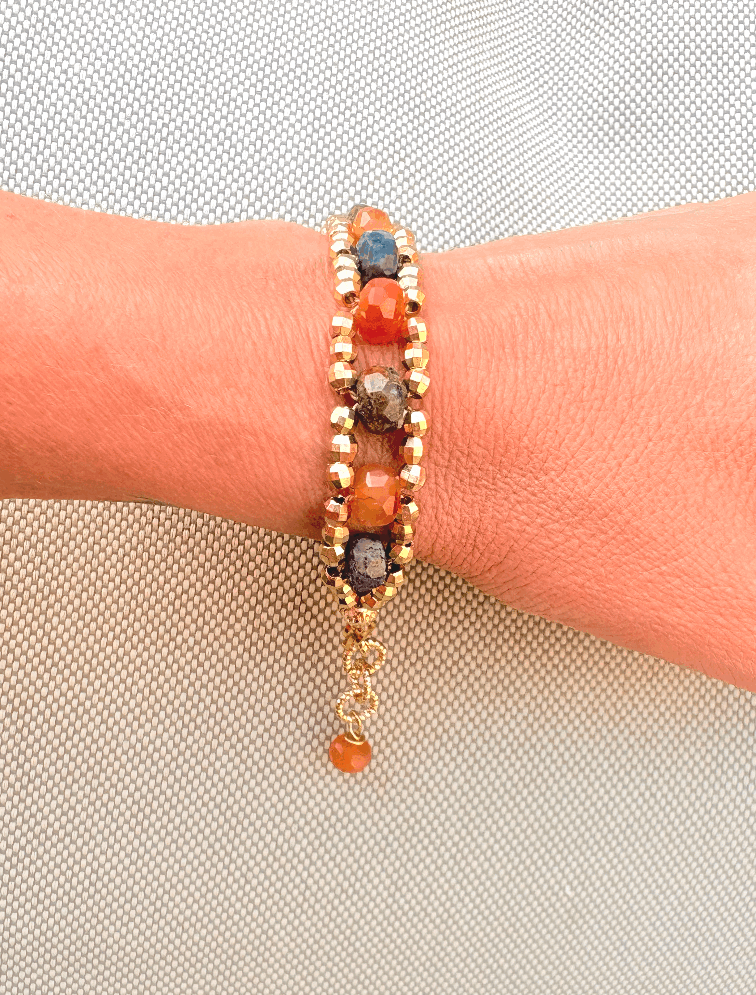 Faceted Agate sparkle bracelet