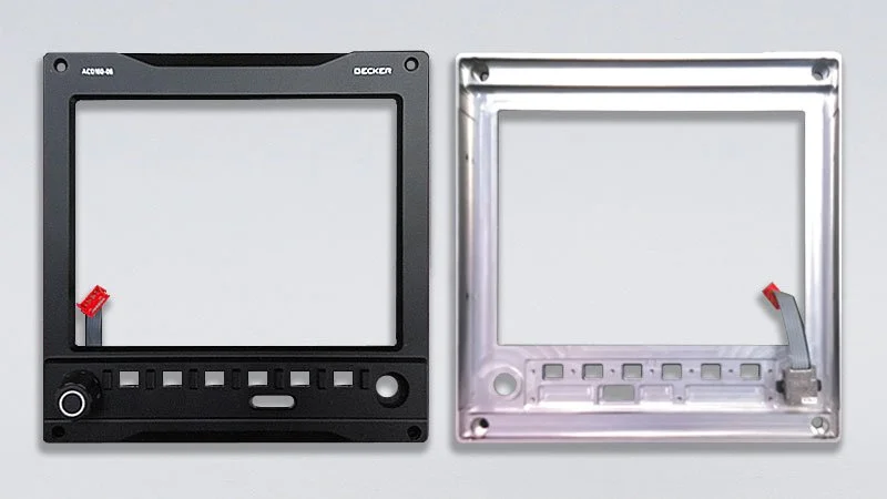 Aluminum Front Panel (Milled, Painted, & Printed)