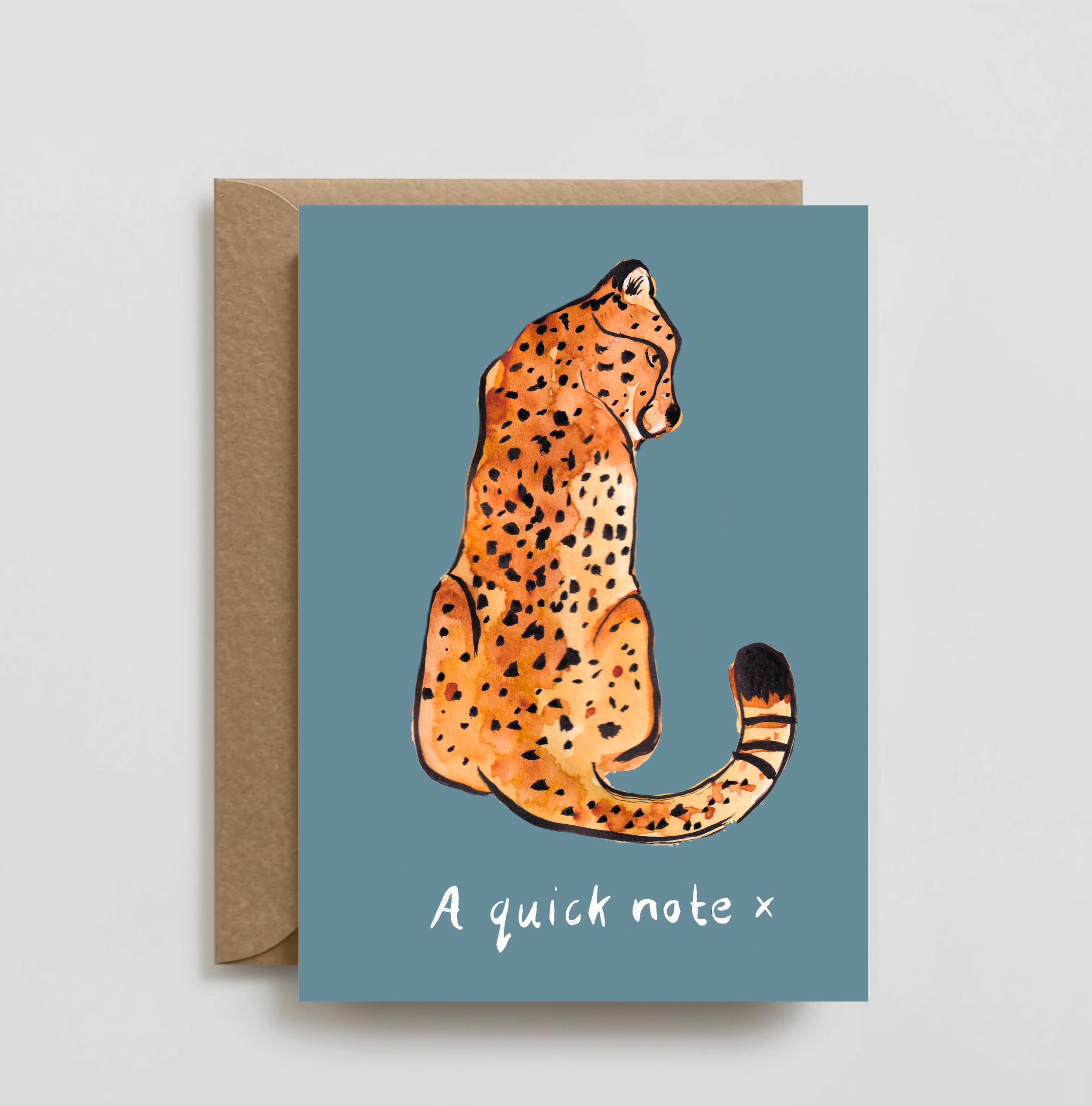 Elegant Cheetah Greeting Card