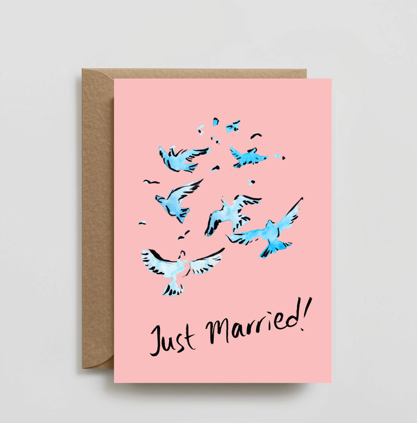 Just Married Celebration Card