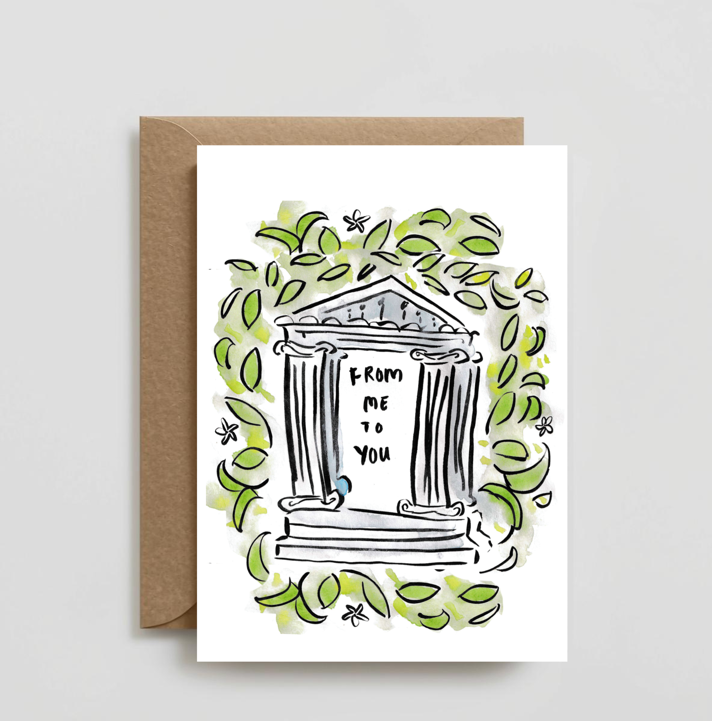 'From Me to You' Artistic Greeting Card