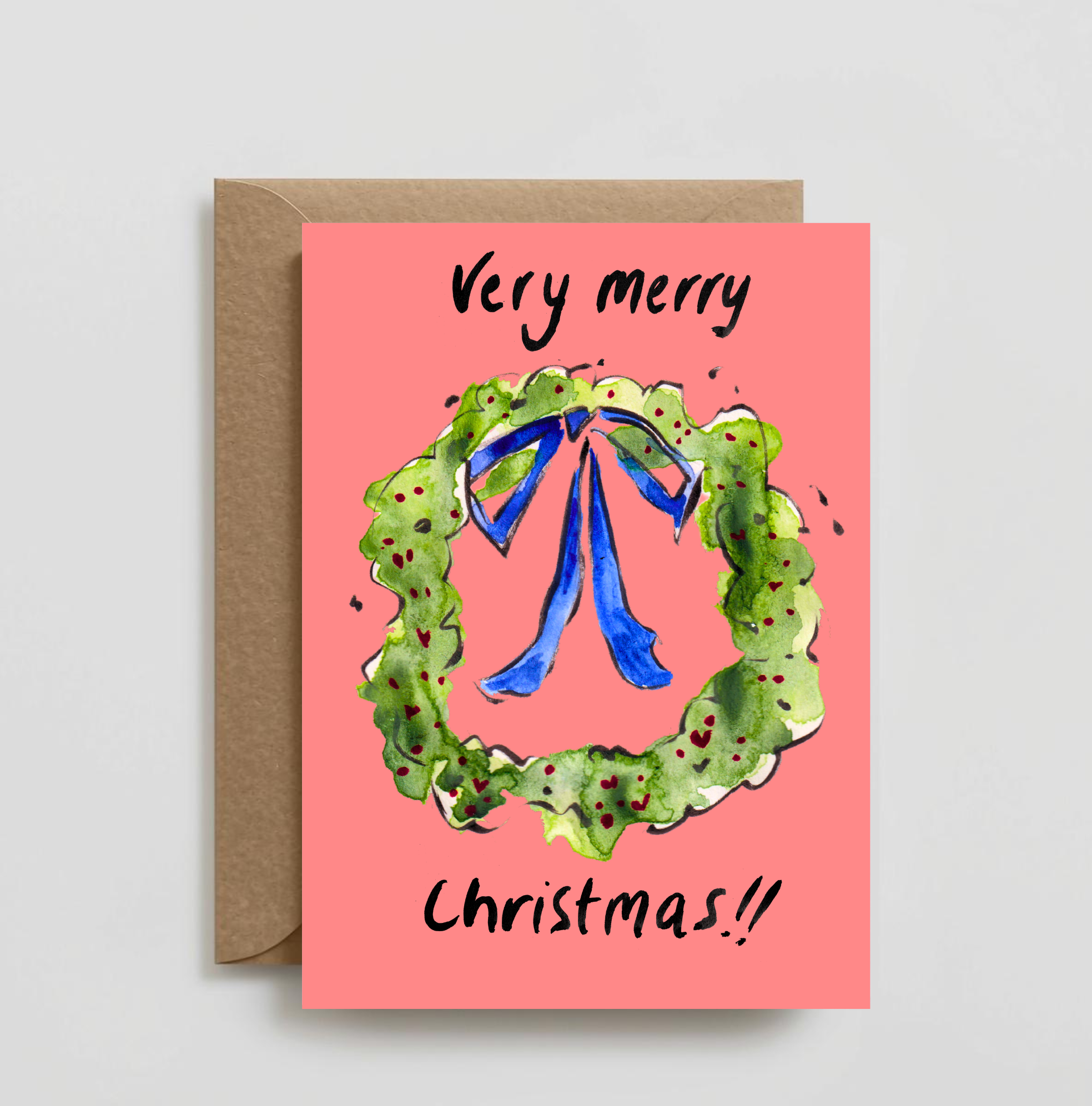 Very Merry Christmas Greeting Card