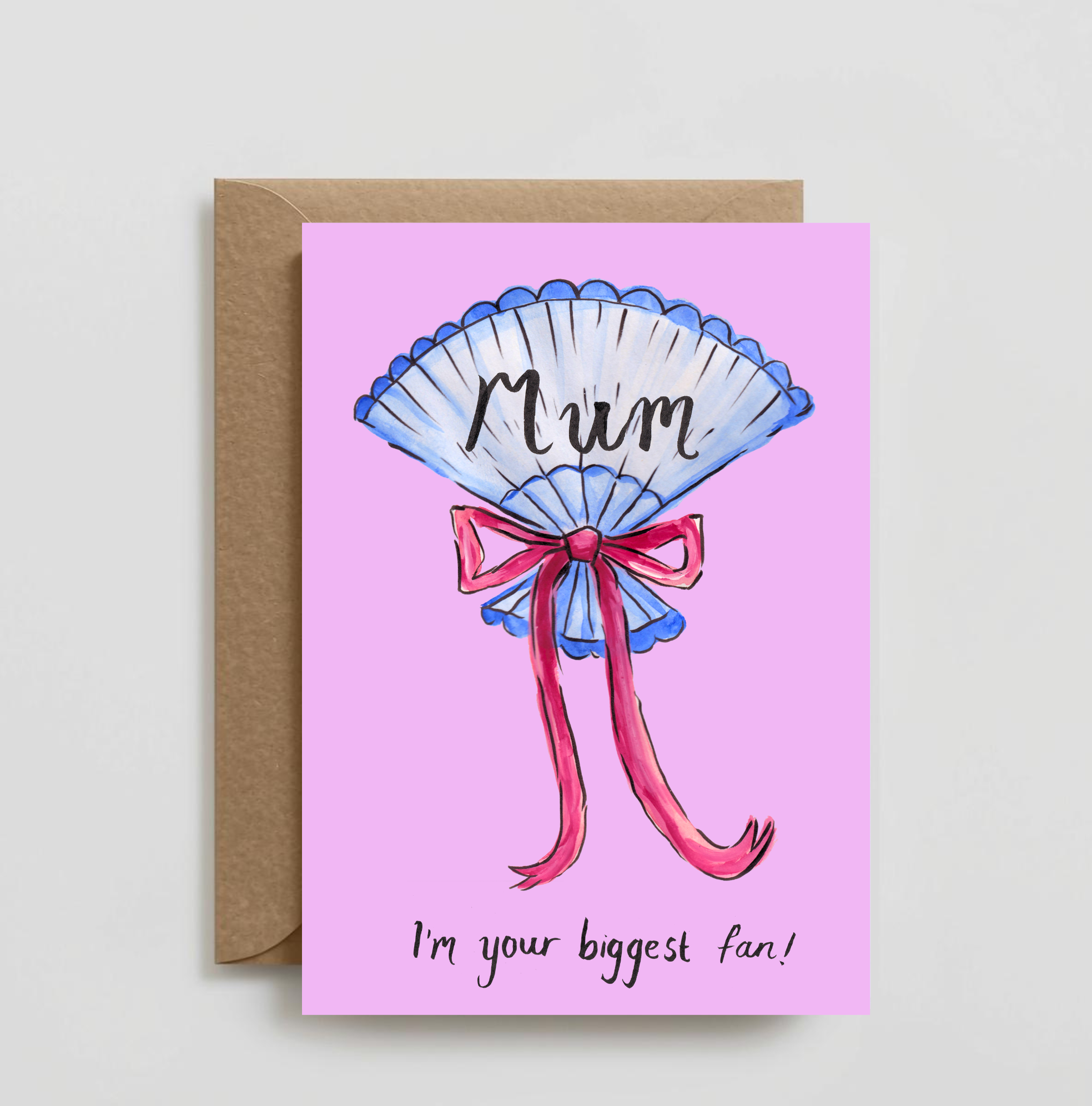 Mum's Biggest Fan Greeting Card