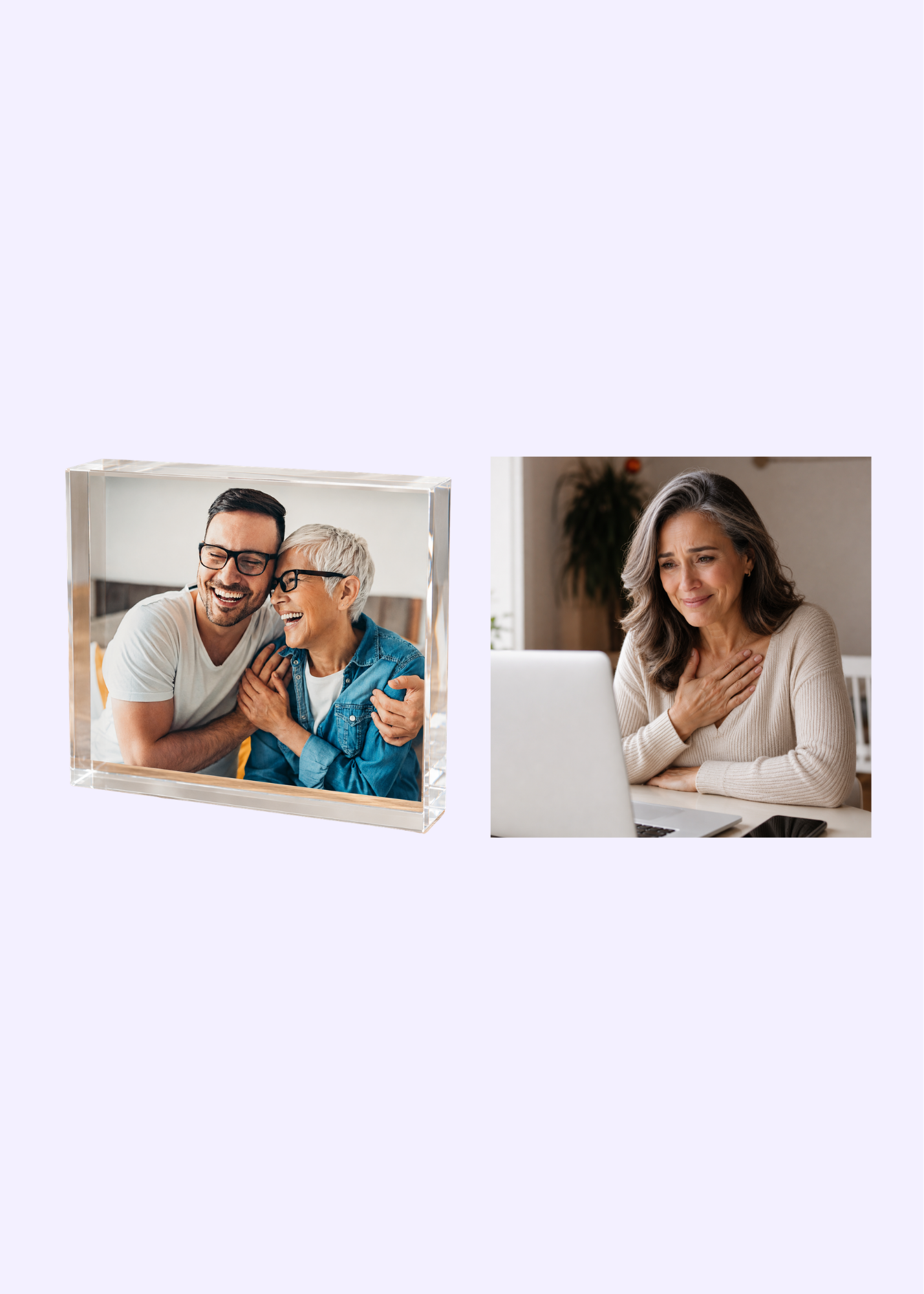 Acrylic Photo Block + Personalized Video Message