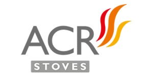 Logo for ACR Stoves with stylized flames.