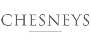 Chesneys logo in black text on a white background.