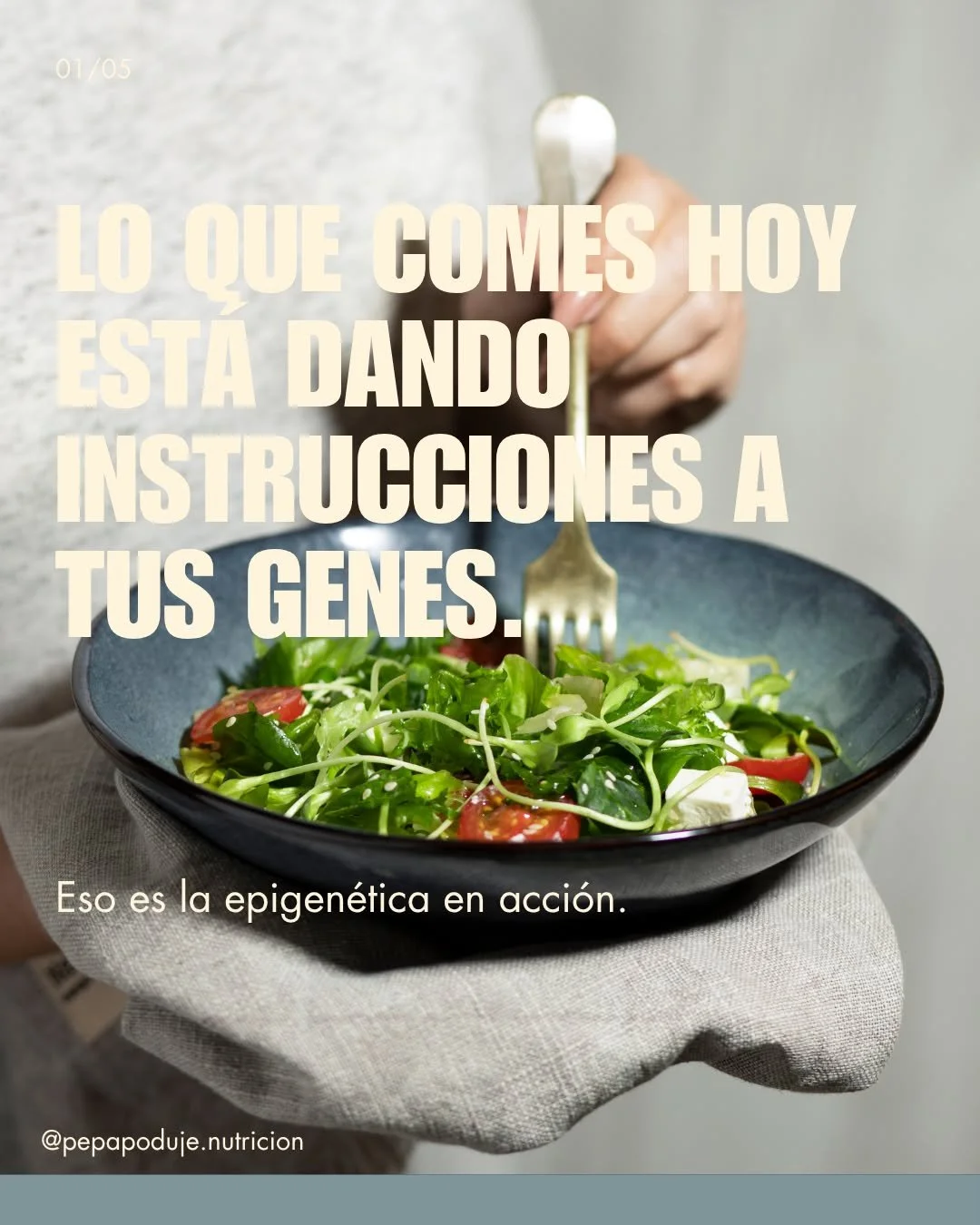 Cuando hablamos de epigen&eacute;tica, hablamos de c&oacute;mo el entorno y las decisiones modifican la expresi&oacute;n de los genes. Esta semana vamos m&aacute;s profundo: el mecanismo concreto que conecta lo que comes con c&oacute;mo se leen tus g