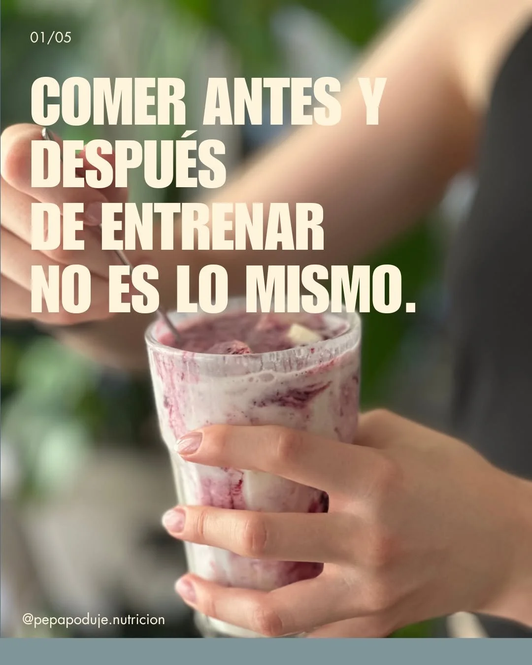 El entreno de fuerza es el est&iacute;mulo. La recuperaci&oacute;n es donde realmente se construye el m&uacute;sculo. Y la nutrici&oacute;n es la que hace posible esa recuperaci&oacute;n.

Antes de entrenar: carbohidratos de digesti&oacute;n moderada