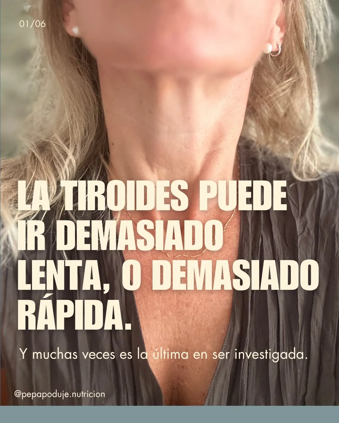 La tiroides es una gl&aacute;ndula peque&ntilde;a en el cuello que regula pr&aacute;cticamente todo: metabolismo basal, temperatura, frecuencia card&iacute;aca, peso, digesti&oacute;n, estado de &aacute;nimo, energ&iacute;a y fertilidad. La Ejecutora