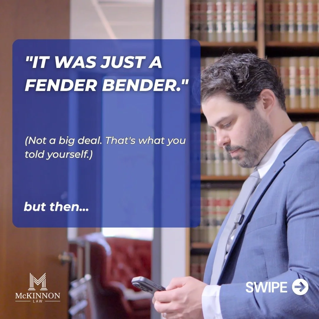 It was just a fender bender.

If that&rsquo;s what you told yourself three weeks ago, but you&rsquo;re still waking up in pain today, you&rsquo;re not dramatic.

Whiplash and soft tissue injuries love to play the waiting game. They can take weeks to 