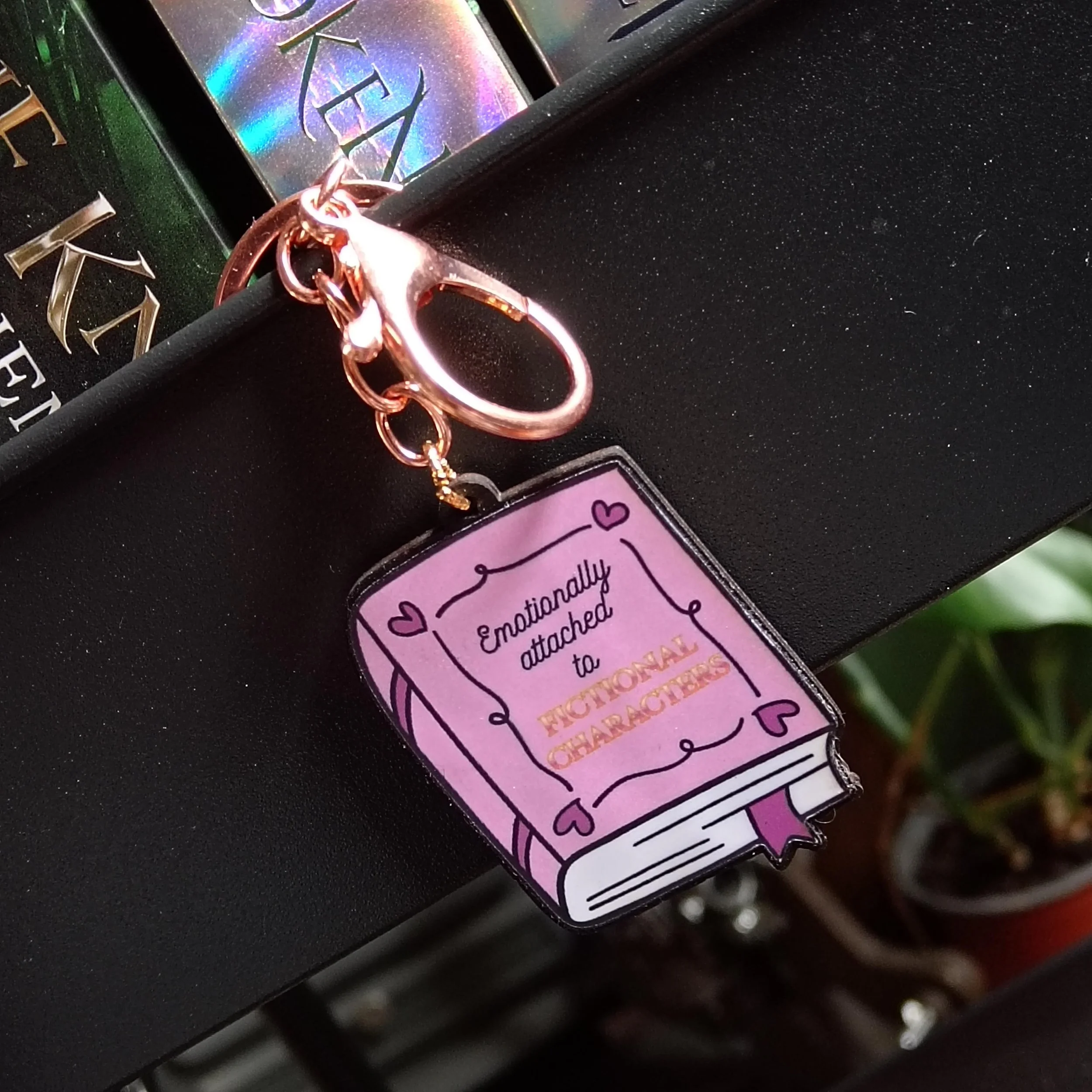 Emotionally Attached to Fictional Characters - Wooden Keychain