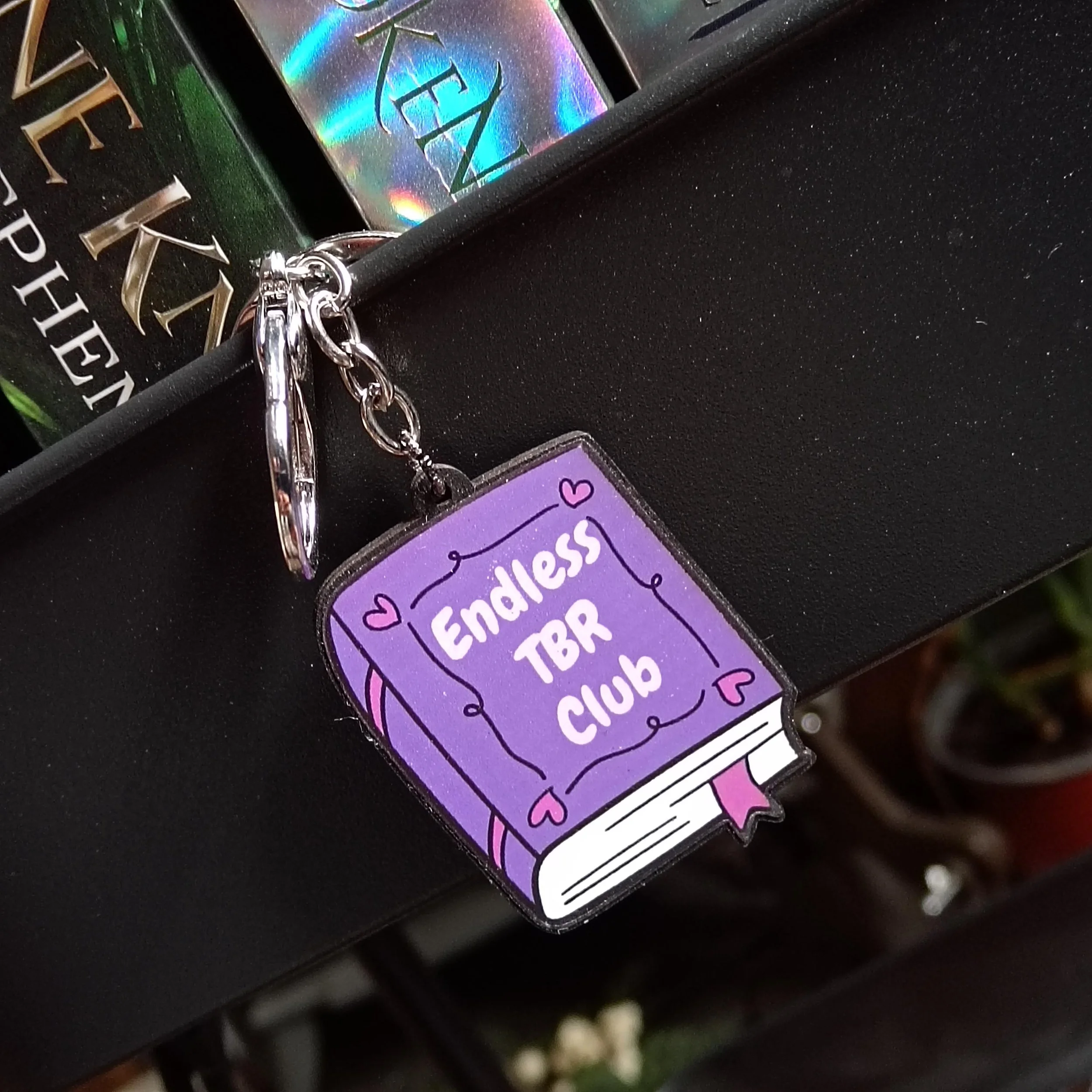 Endless TBR Club - Wooden Keychain