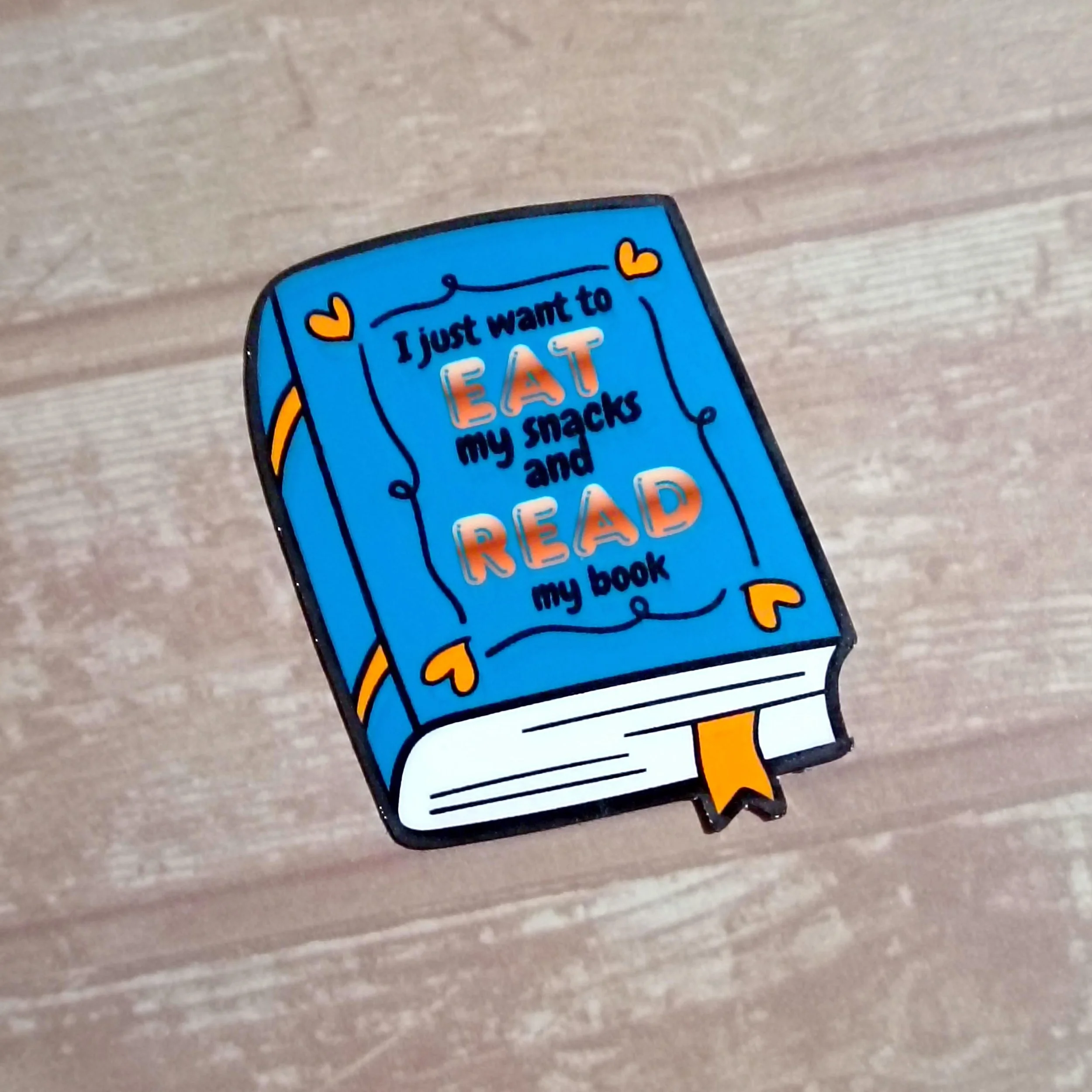 I Just Want to Eat My Snacks and Read My Book - Sticker