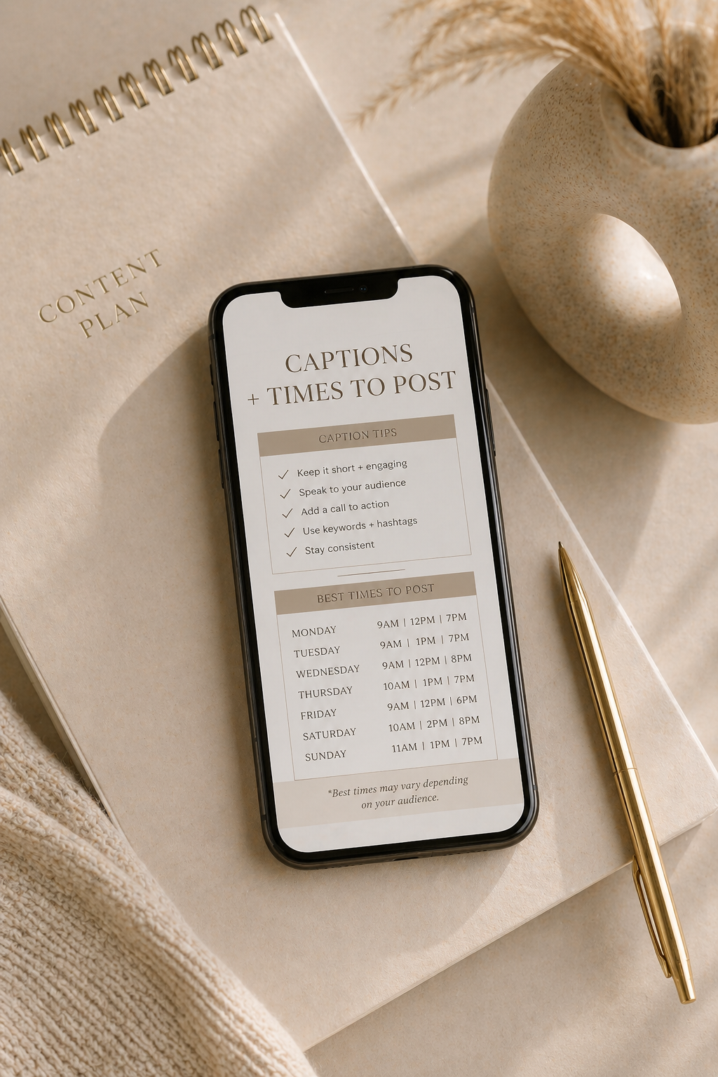 Caption + Posting Strategy