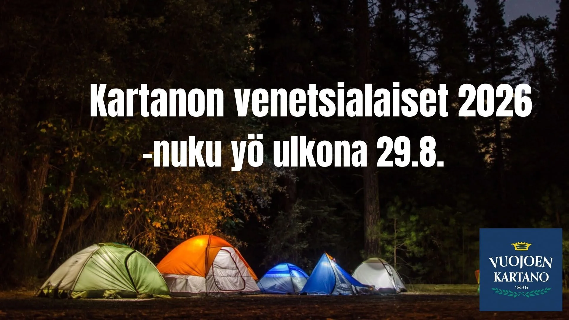 Kartanon venetsialaiset - nuku yö ulkona