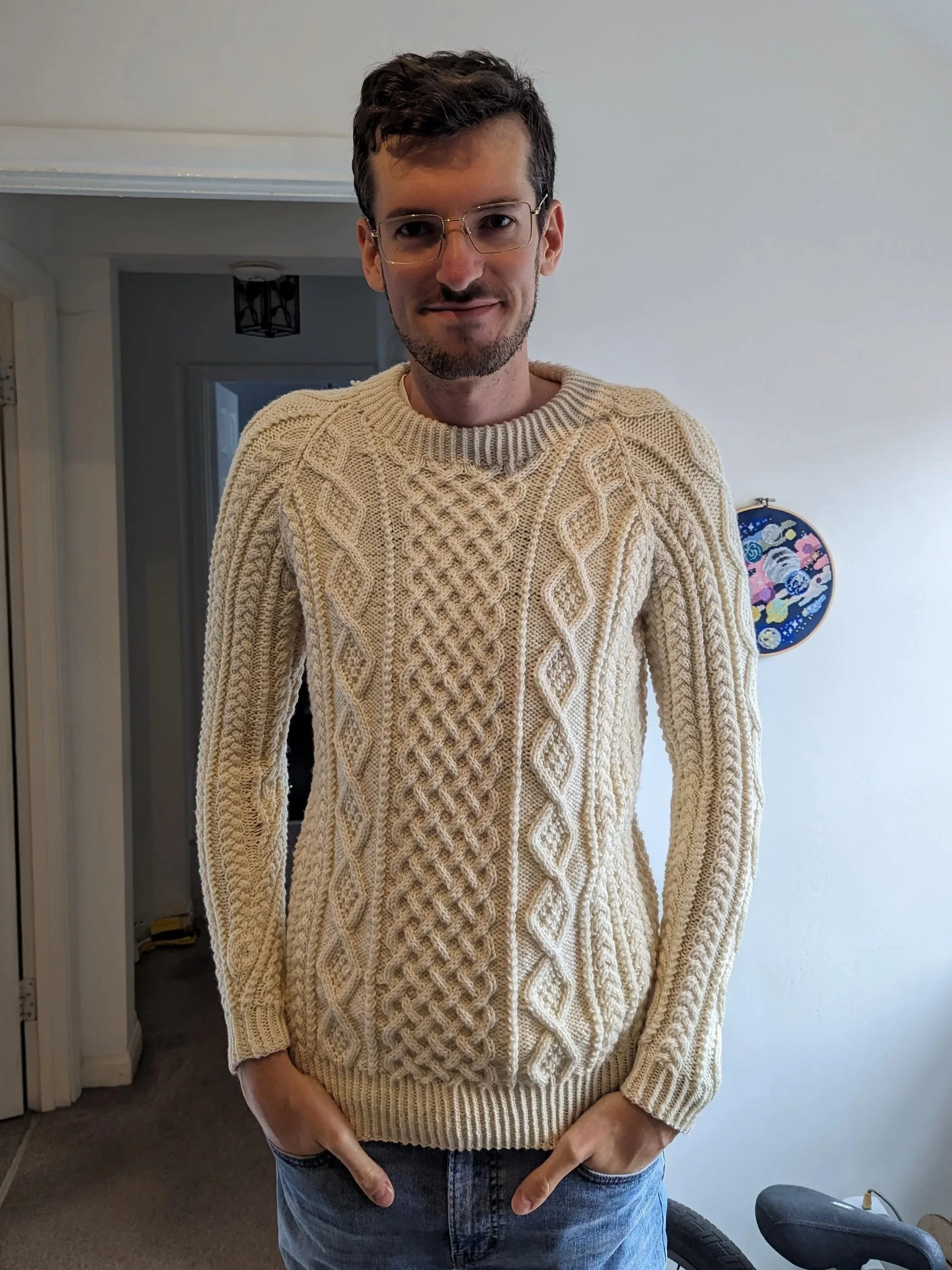 Pattern: Honeycomb Aran by Gayle Bunn