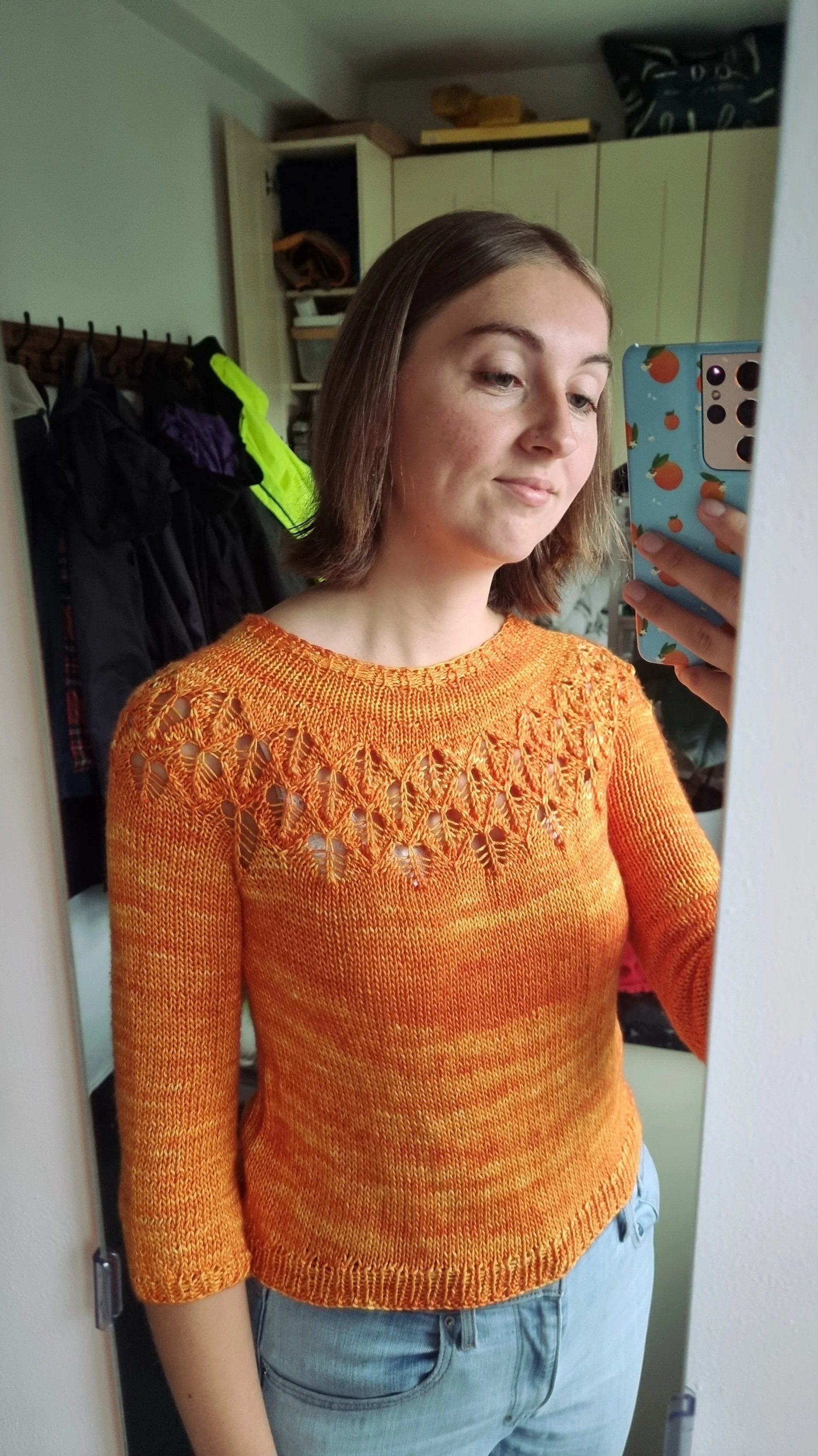 Merino silk blend by Ginger Twist. Pattern: Love Note Sweater by Tin Can Knits