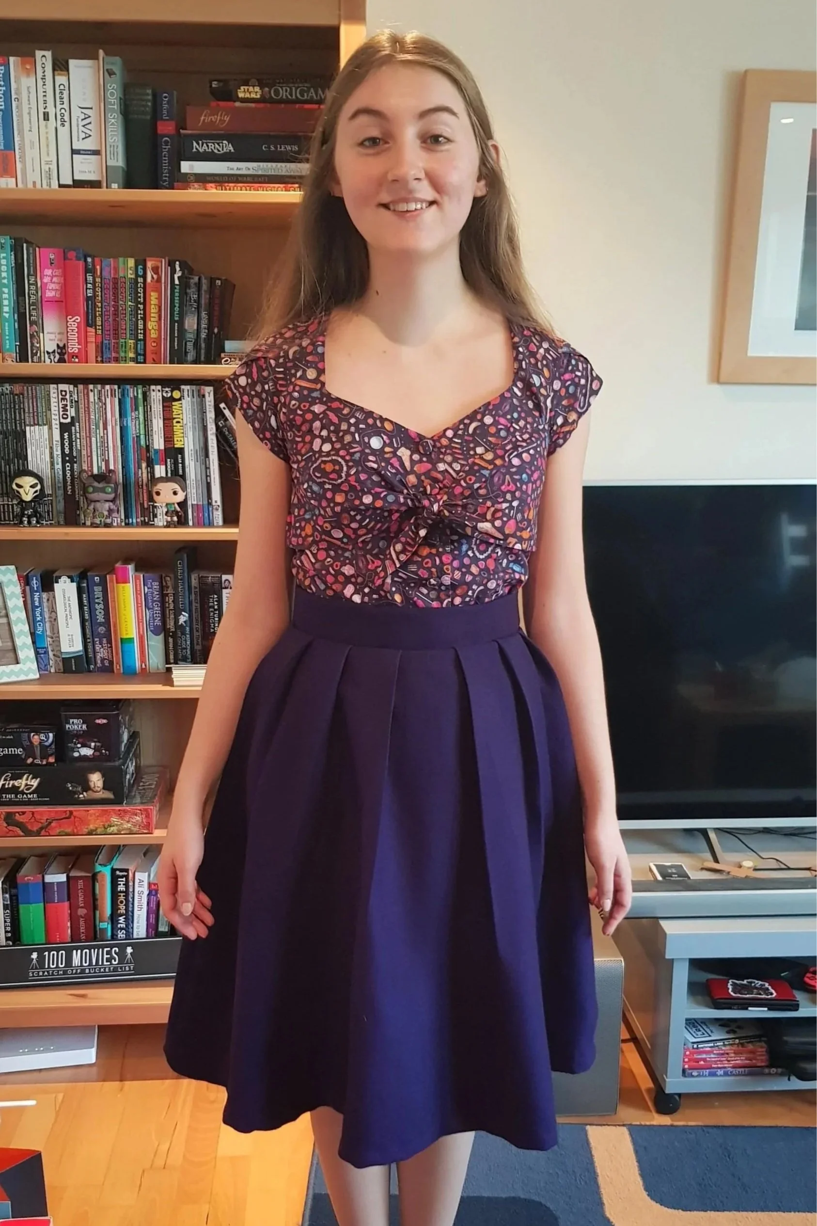 Patterns by Gretchen Hirsch (Sweetheart blouse and pleated skirt from Gertie's Ultimate Dress Book).