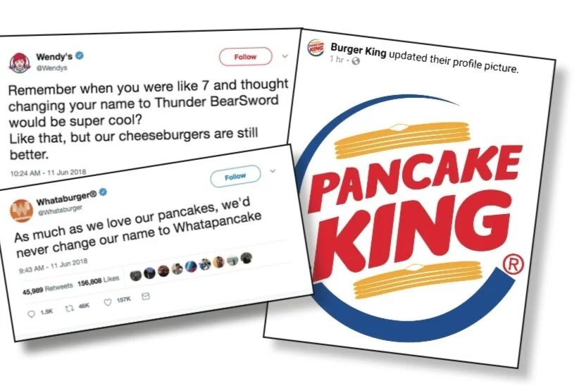 PANCAKES BECOME BURGERS