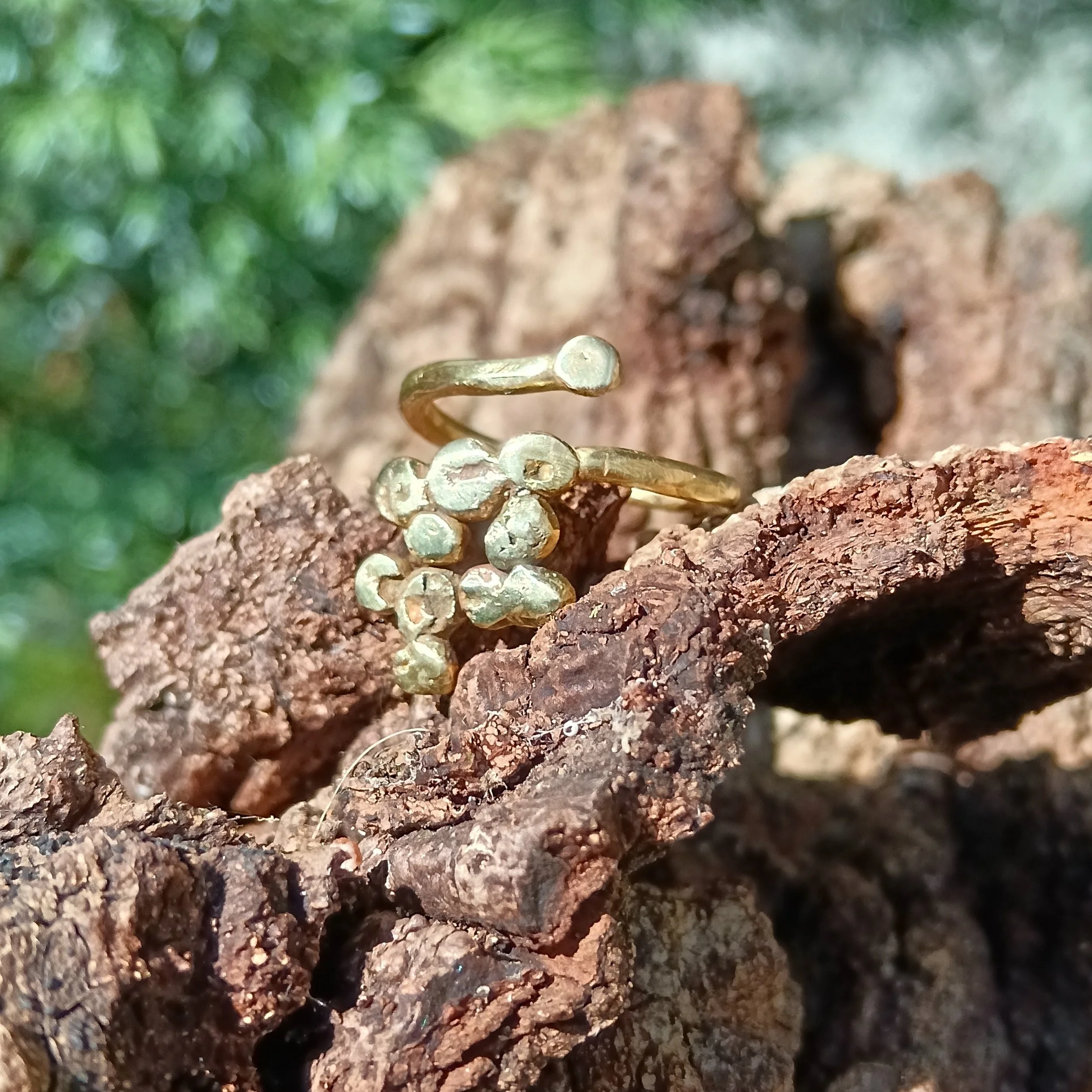 Anello "Gocciole" grande