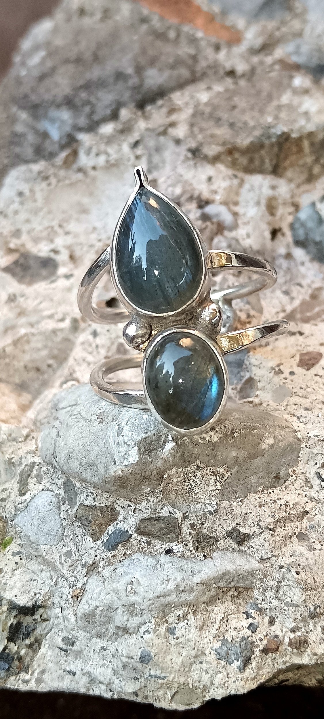 Anello Indy labradoriti