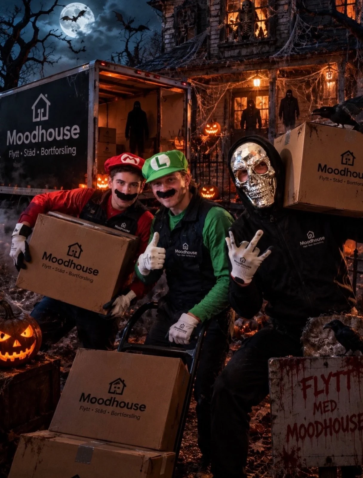 Trevlig helg &amp; glad halloween &ouml;nskar v&auml;nnerna p&aring; Moodhouse 👻💀🎃
