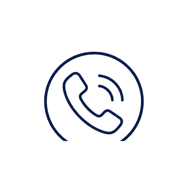 Icon of a phone handset inside a circle, representing a call or phone feature.