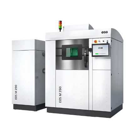 Industrial EOS M 290 3D metal 3D printer with auxiliary equipment