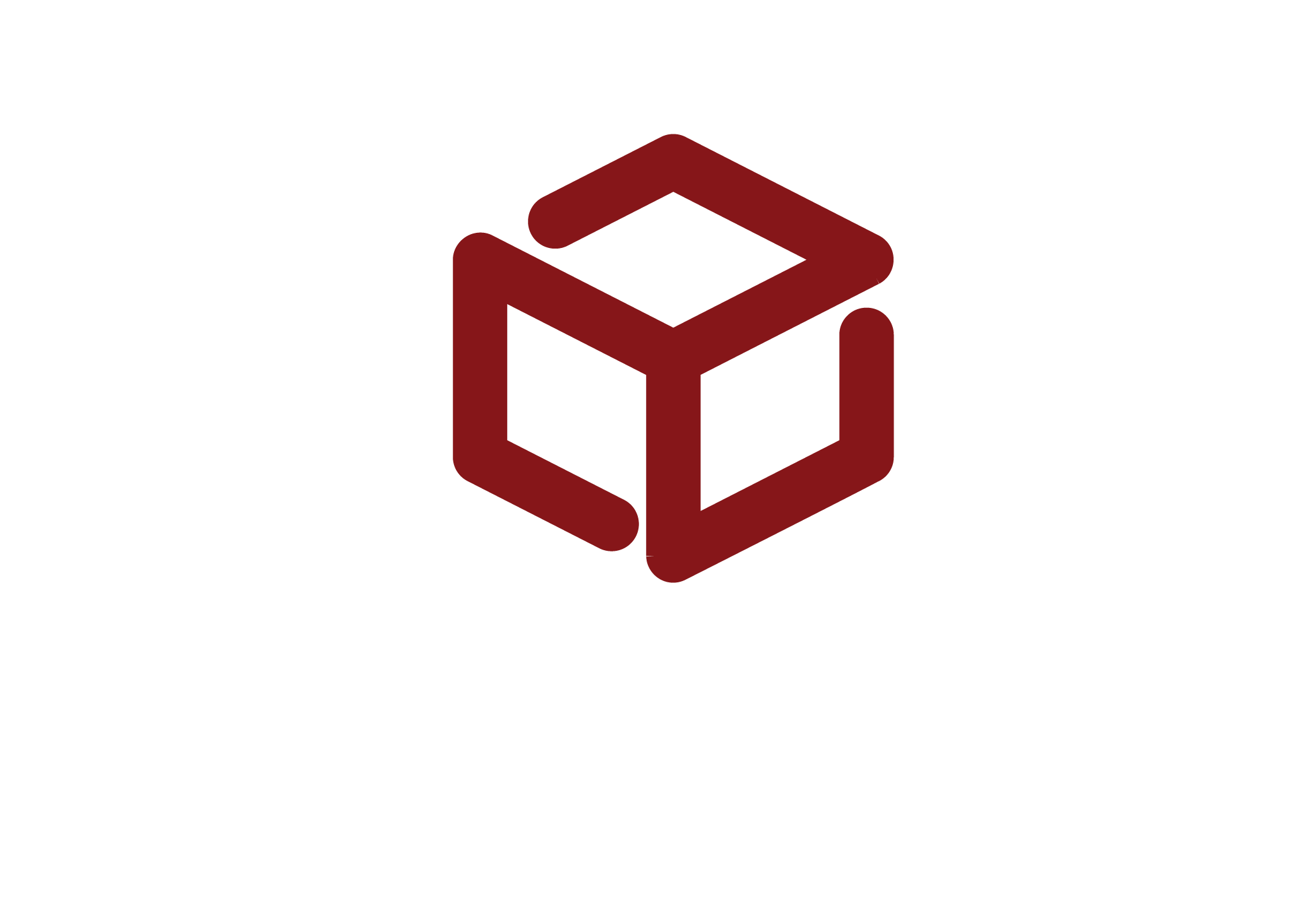 A 3D cube icon with a red outline, overlaid on a white 3D arrow pointing upward within a black background, symbolizing 3D printing or data visualization.