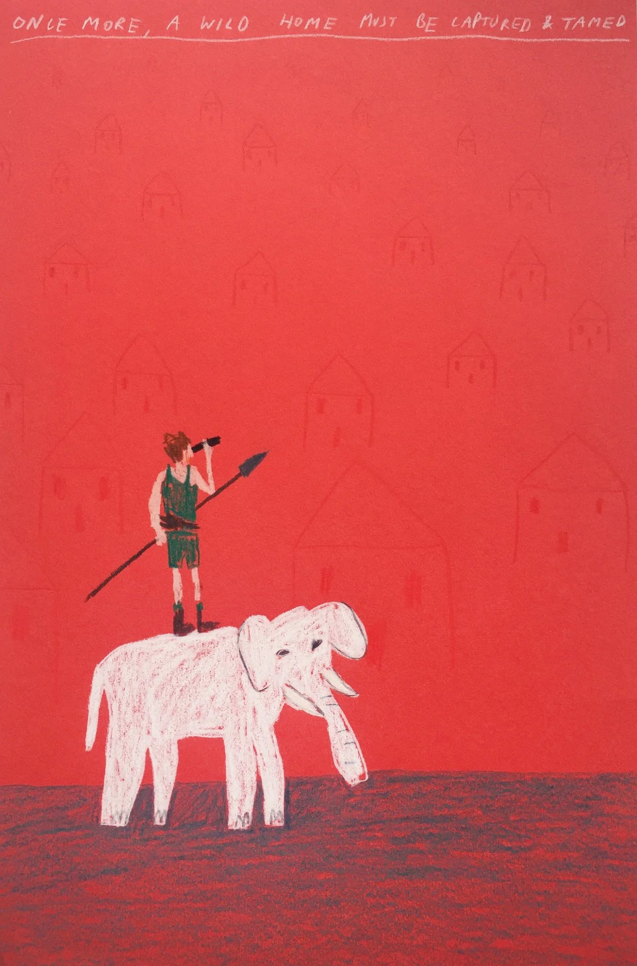 House Hunting, 2018
Pencil and wax oil pastel on paper
25 x 37 cm
