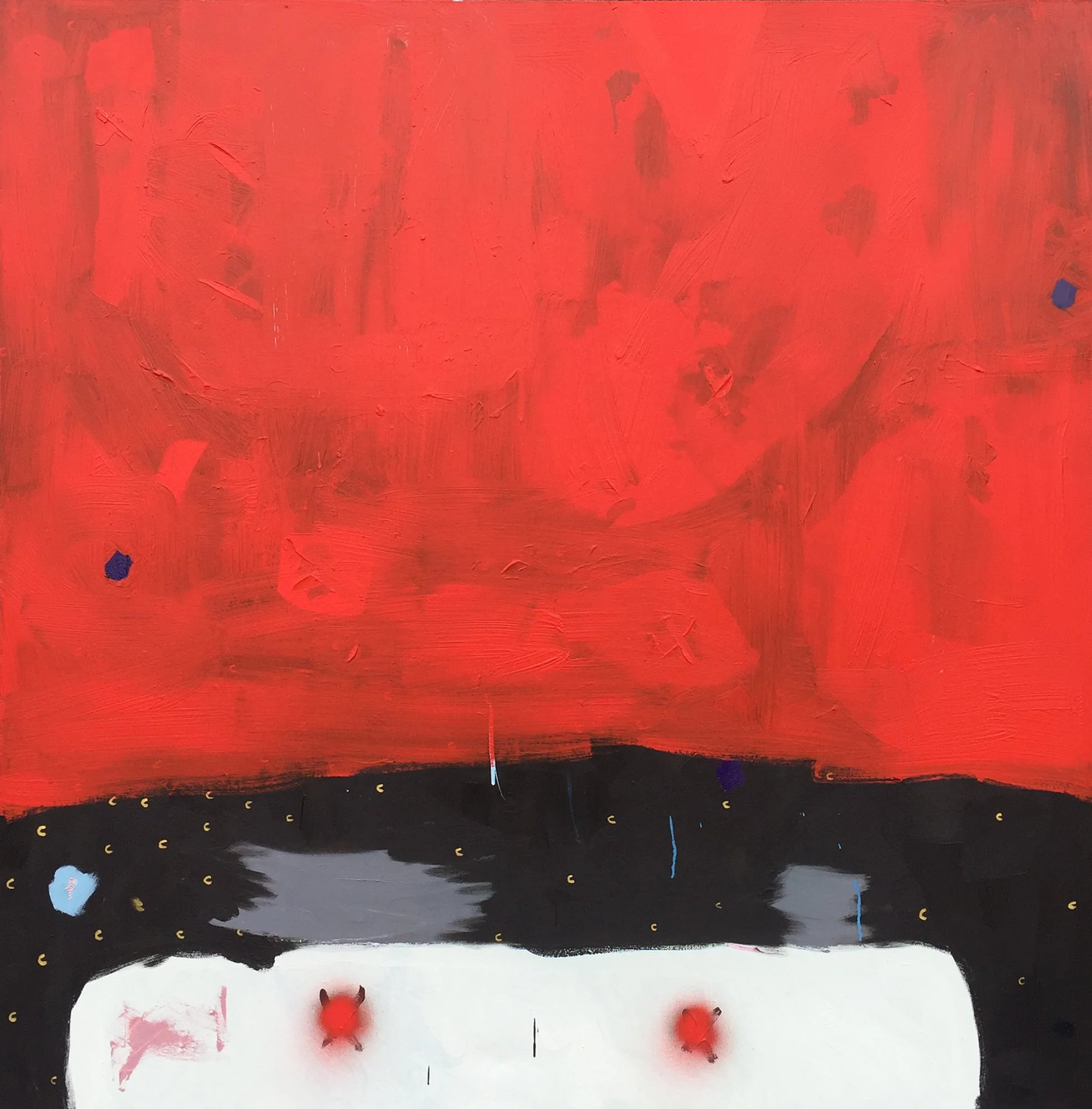 C C RIP, 2014-16
Oil and acrylic on canvas
150 x 150 cm