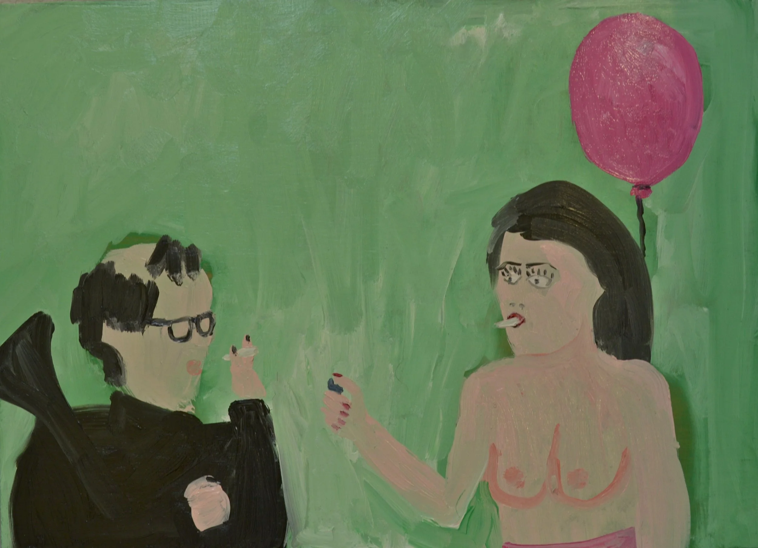 SMOKING, 2012
Oil on board