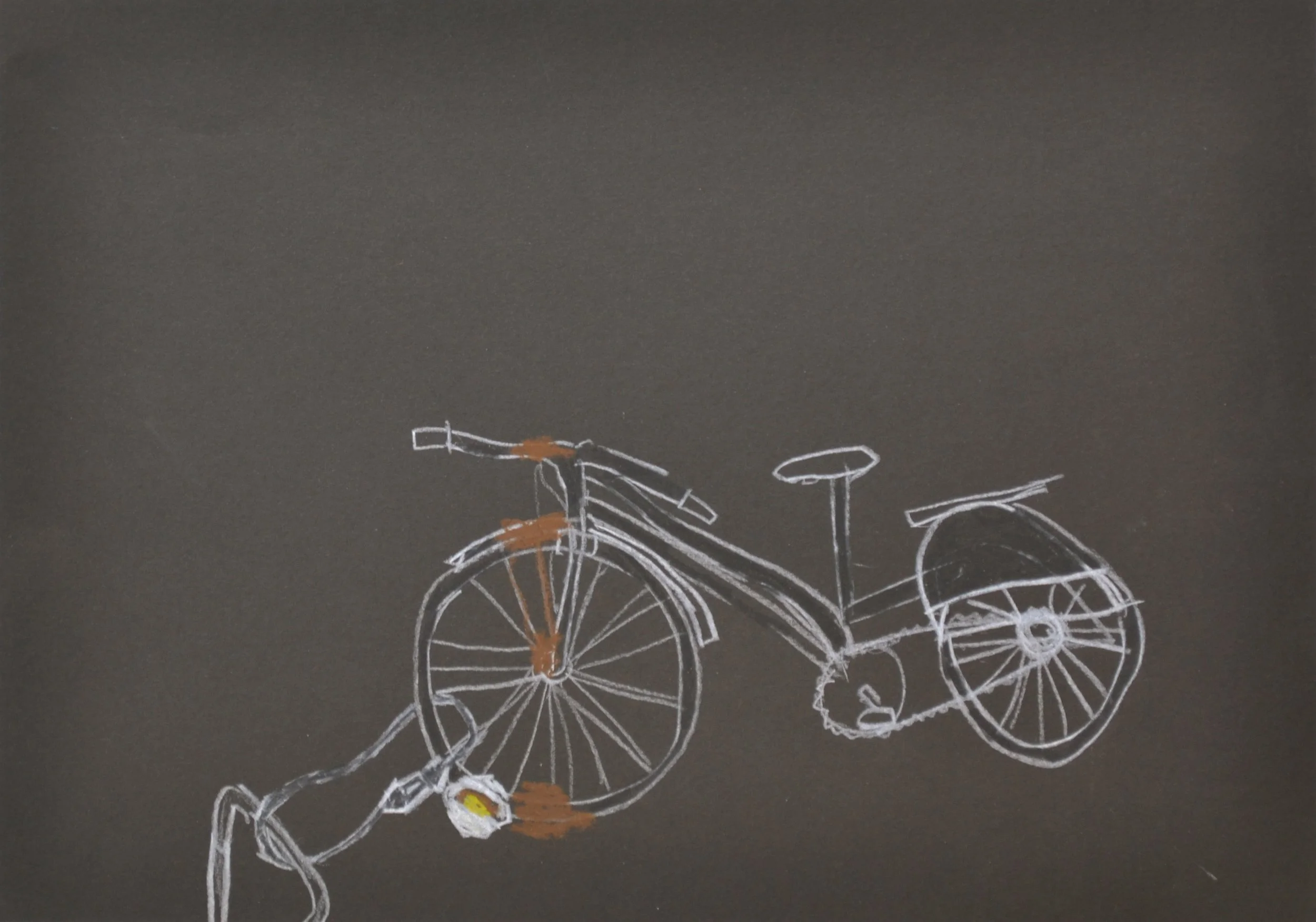Shit Bike, 2012
Pencil and wax oil pastel on paper
21 x 30 cm