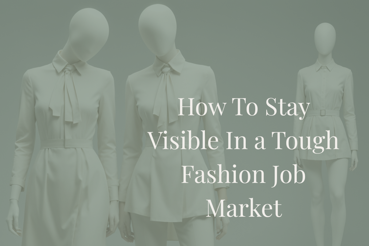 How to stay visible in a tough fashion job market