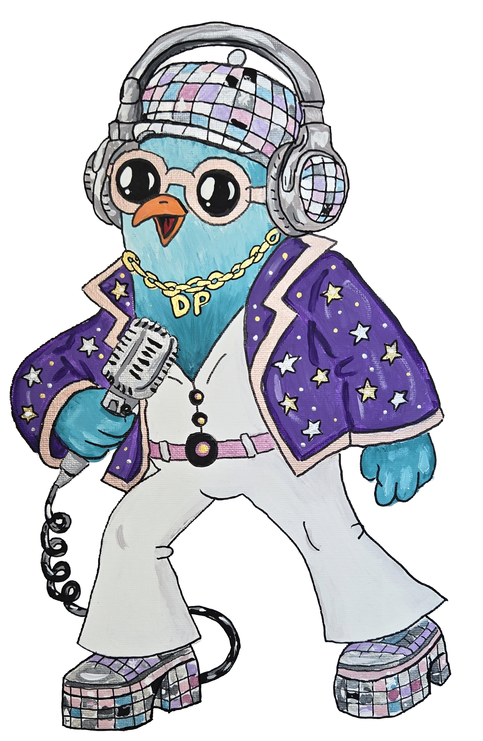 Disco Pigeon believes almost anything can be improved with a little music and a lot of disco. Whether he’s taking over Saturdays or coaching Team Fireflies, he brings big energy, bigger moves, and some seriously impressive platform shoes.