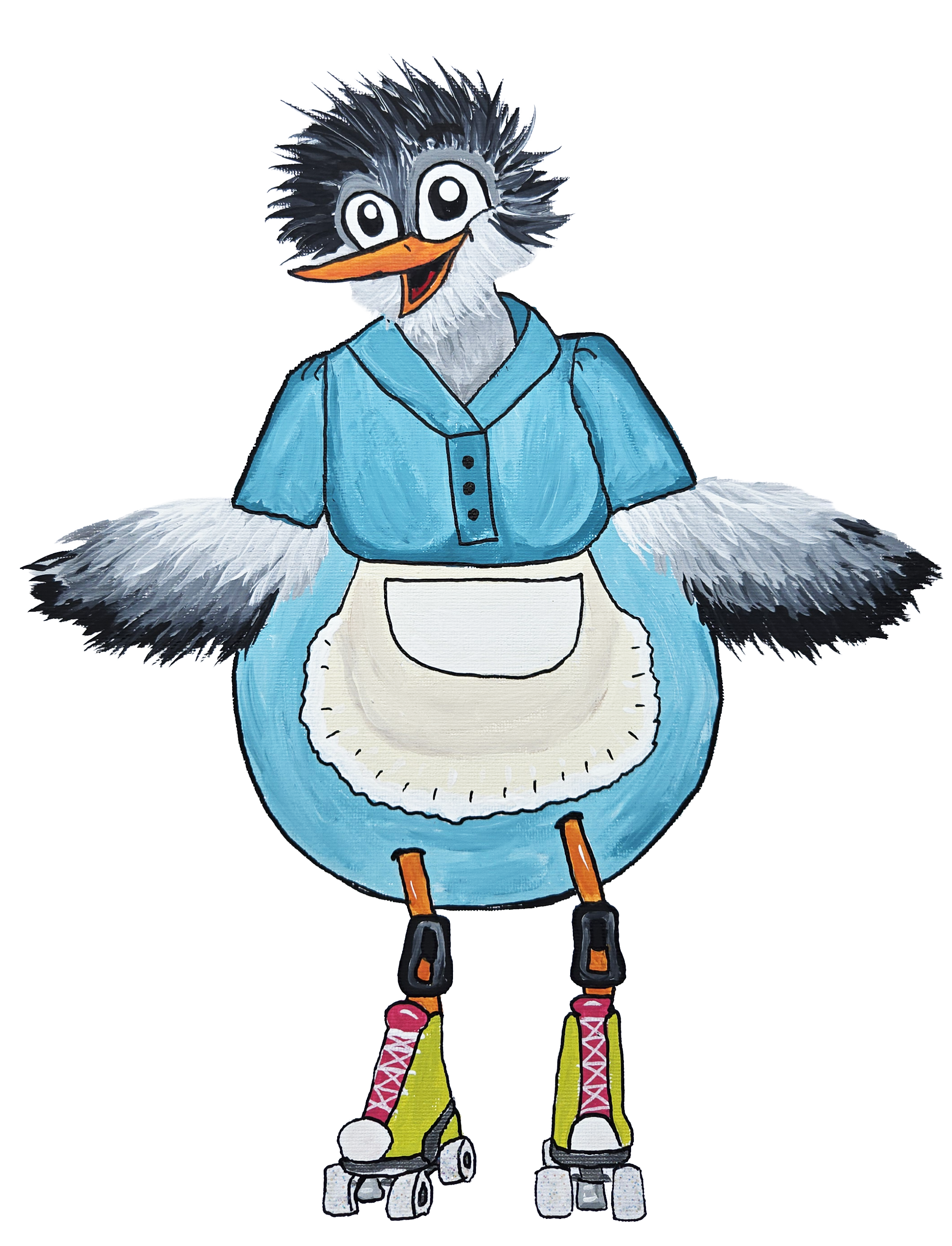 Alice Goodegg - Alice is egg-shaped, wears her apron and skates, and helps keep Barron's busy household moving. With six Egglets around, there's always something happening - and Alice is usually right there in the middle of it.