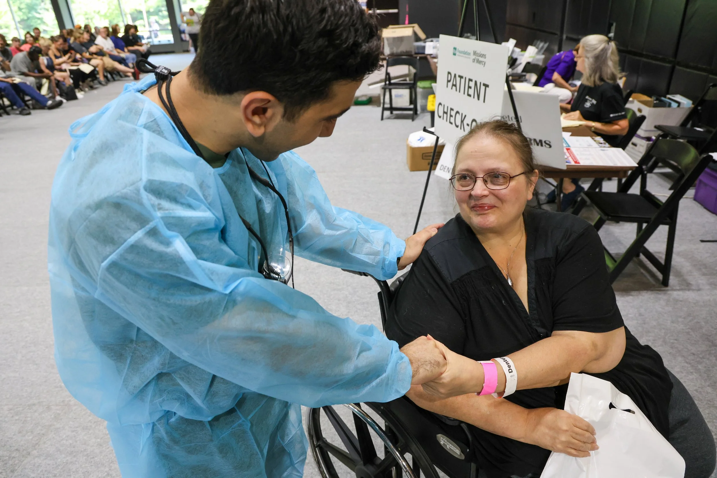 A new reason to smile: Woman receives life-changing care at Wise Missions of Mercy