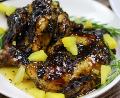 Jerk Pineapple BBQ Chicken