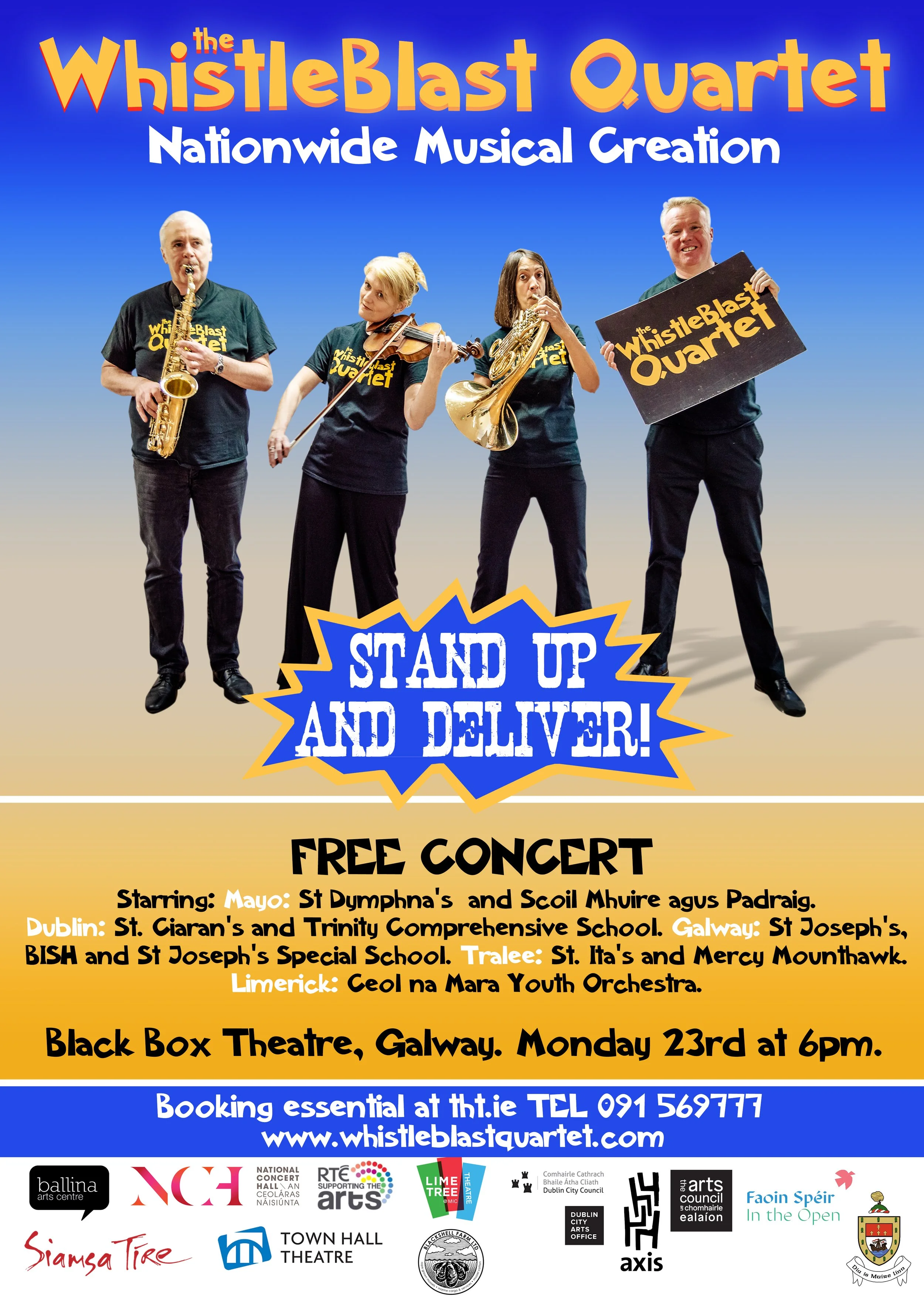 Grand finale concert 'Stand Up & Deliver!' - Black Box Theatre Galway