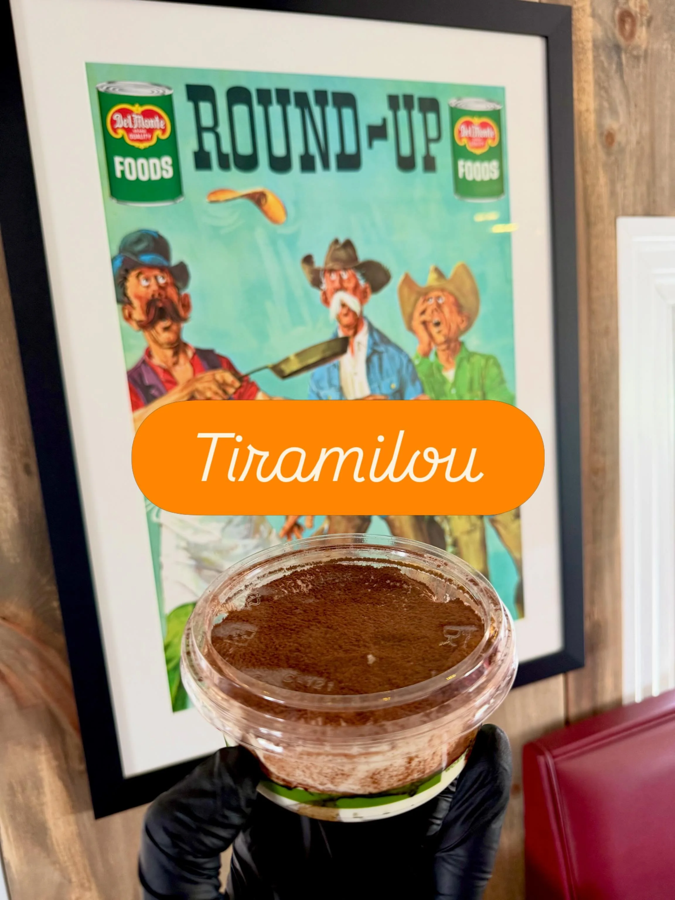 We Love our Homemade Tiramilou👍🥮 Espresso dipped Lady Fingers. mascarpone Cream, cocoa powder&hellip;Yummy.. 🤠 Yeehaw. A Treat after your Burgers🍔#burgers #tiramilou #tiramisu #oakwood #kawarthalakes