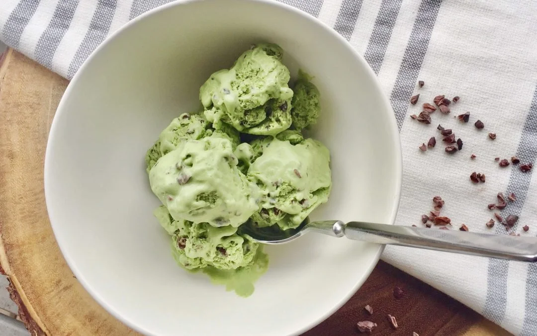 Vegan Mint Chocolate Chip “Ice Cream”